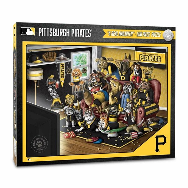 Youthefan 18 x 24 in. MLB Pittsburgh Pirates Purebred Fans Puzzle, Multi Color - A Real Nailbiter - 500 Piece 2502434